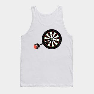 red black target archery design Tank Top